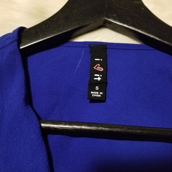 NWOT Royal Blue Light Open Blouse - Picture 2 of 3